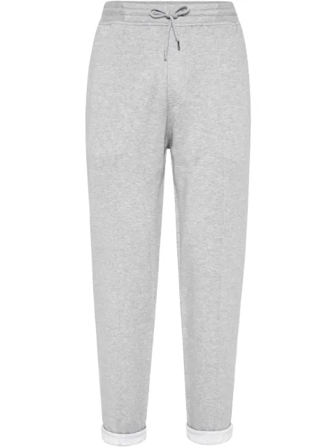 Brunello Cucinelli ribbed track pants Grey MM8313212GC1252