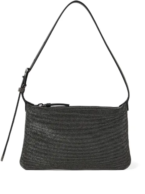 Brunello Cucinelli studded shoulder bag Black MBMON2668C2355