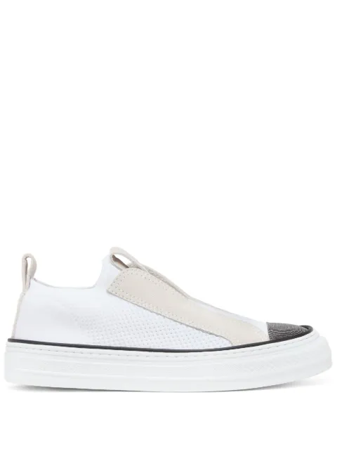 Brunello Cucinelli Monili-embellished sneakers White MZ49G2940C001