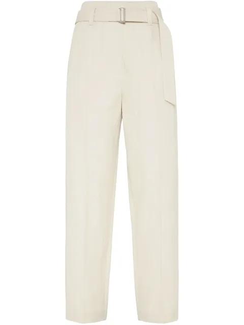 Brunello Cucinelli Corset cigarette trousers Neutrals MH544P8762C015