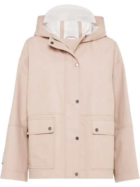 Brunello Cucinelli water-resistant canvas jacket Pink MFRAN7896C134