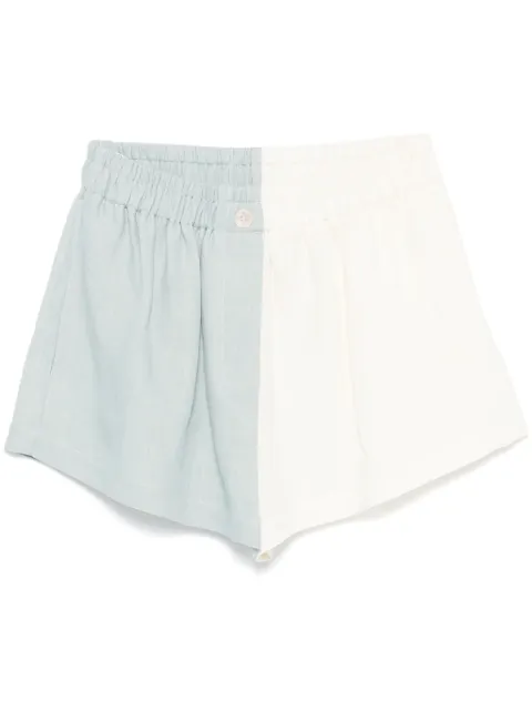 Forte Forte colour-block shorts Neutrals 13830BISMYPANTS