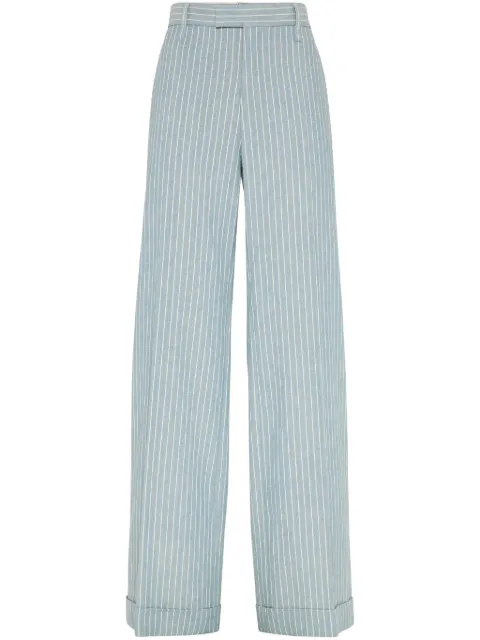 Brunello Cucinelli pinstriped trousers Blue ML144P8492C001