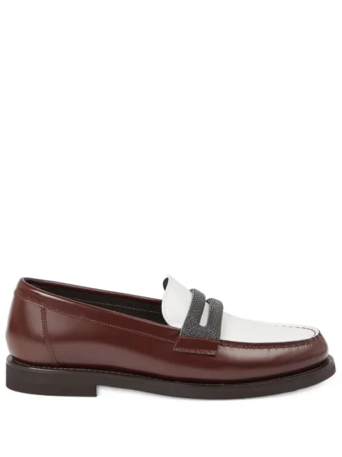 Brunello Cucinelli leather loafers Brown MZVNG2870C8033