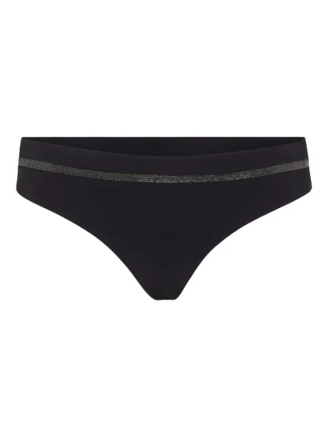 Brunello Cucinelli Monili chain-embellished bikini briefs Black ML902VS599C101