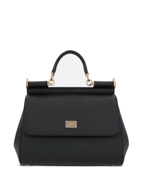 Dolce & Gabbana large Sicily handbag in Dauphine calfskin Black BB6002B1001