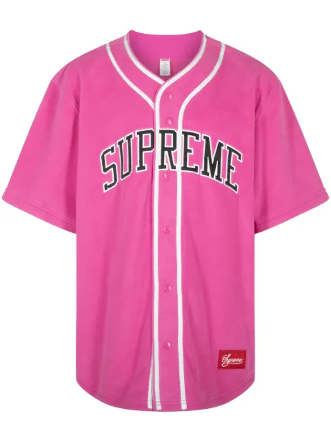 Supreme Polartec Baseball T-shirt Pink SU853