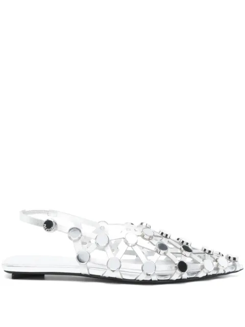 The Attico Grid ballet flats Silver 250WSH00801LBT112SA