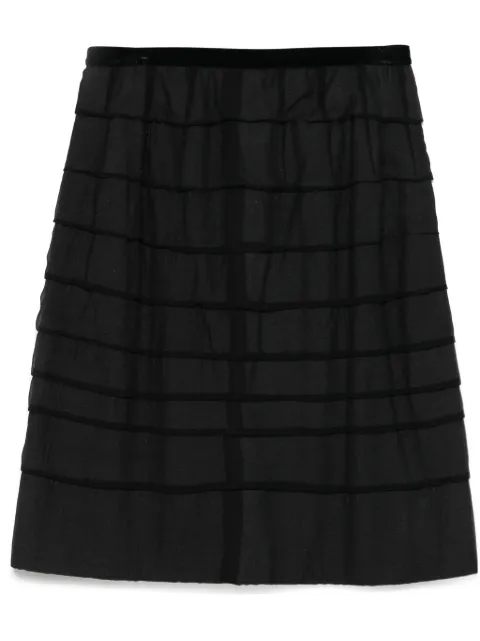 Lanvin Pre-Owned 2006s striped skirt Black LA250RB