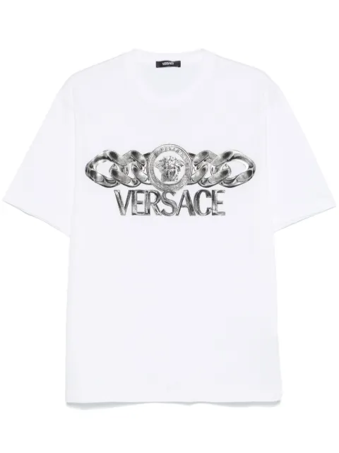 Versace Medusa On Chain T-shirt White 10133021A13405
