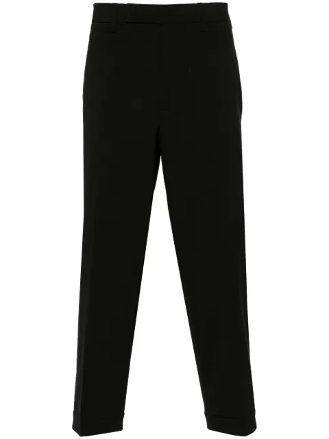 Neil Barrett BARRETT SLIM REGULAR RISE METAL HEM ADJUSTER TROUSERS Black MY30488LY000
