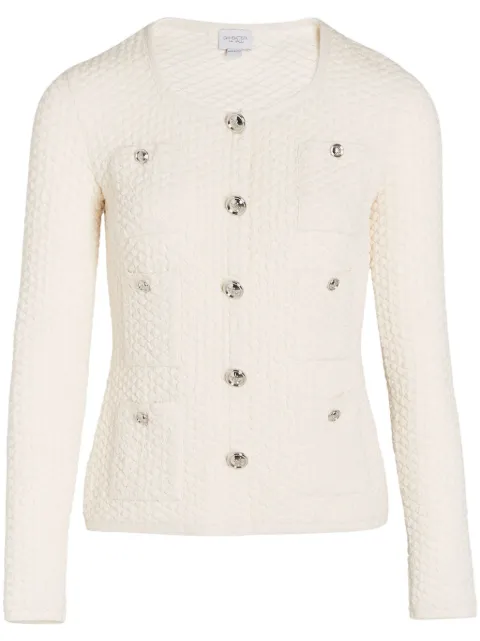 Giambattista Valli textured cardigan White 25SSPVCM0M0212VIC