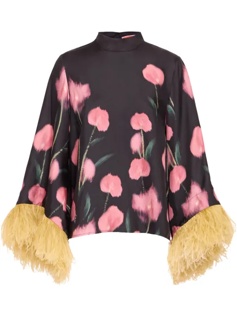 La DoubleJ Make An Exit blouse Black TOP0104SIL001ANT02BL01