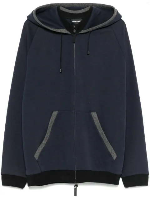 Emporio Armani zip-up hoodie Blue 6X1B571J6PZ