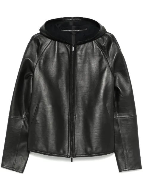 Emporio Armani leather jacket Black U1R04PU1P02