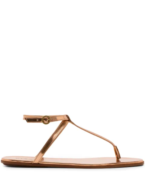 Marsèll Traccia patent-leather sandals Gold MW8560P035