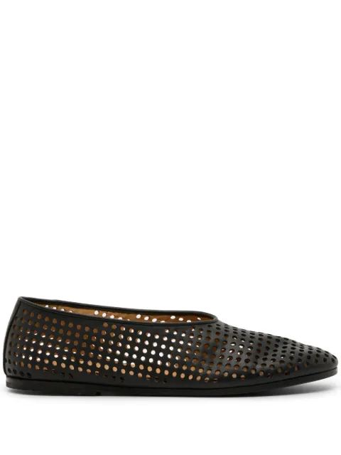 Marsèll Coltellaccio Forata perforated ballet flats Black MW8436P010