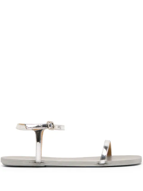 Marsèll Sottile metallic-leather sandals Grey MW8530P035