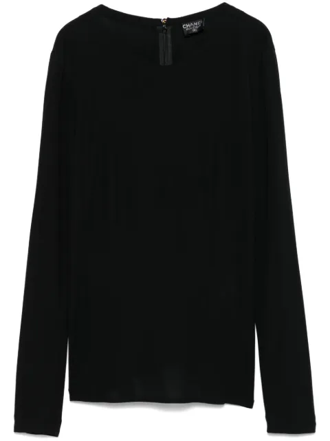 CHANEL Pre-Owned 1990s crepe blouse Black CHA520RBB