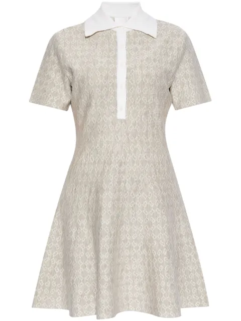 Givenchy Monogram 72 jacquard polo mini dress Neutrals BW22AP4ZPB