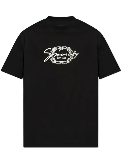Givenchy Medallion logo cotton T-shirt Black BM71MG3YPK001