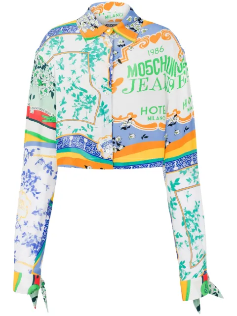 MOSCHINO JEANS printed shirt White J02173735
