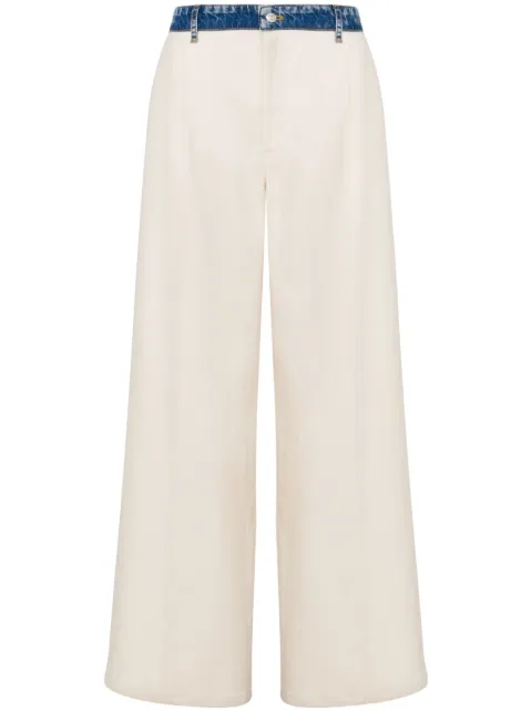 MOSCHINO JEANS wide-leg trousers Neutrals A03463717