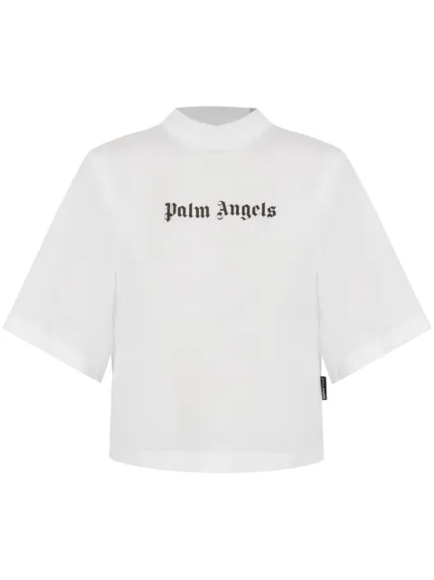 Palm Angels logo-print T-shirt White PWAA020C99JER0160110