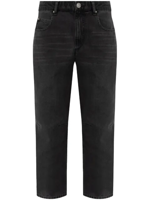 MARANT ÉTOILE Janet straight-leg jeans Black PA0525FAC1H01E