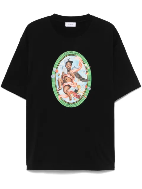 Off-White Fresco Oval T-shirt Black OMAA120S25JER0021001