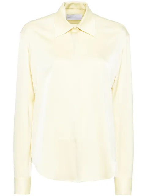 Alex Perry fitted shirt Yellow T0226