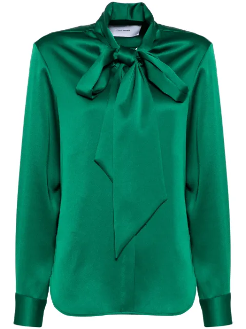 Alex Perry tie shirt Green T0191