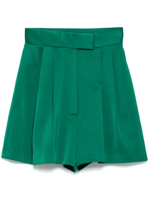 Alex Perry pleated shorts Green P0083