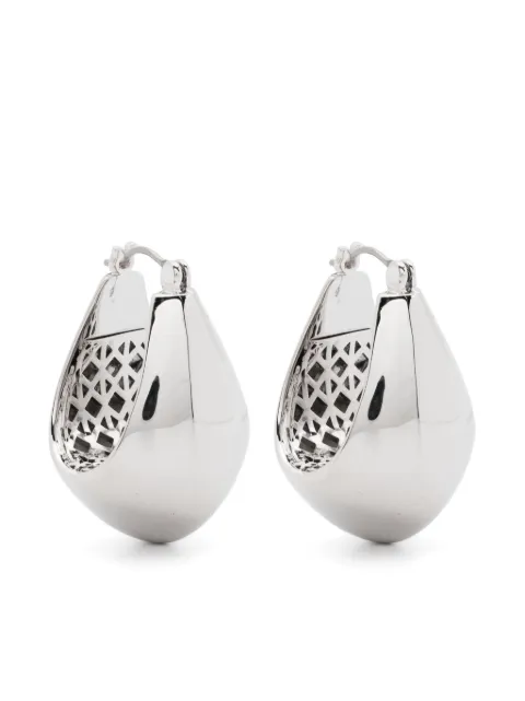 Eddie Borgo Teardrop hoop earrings Silver ER712701