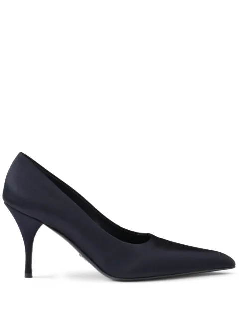 Prada 85mm satin pumps Blue 1I484NFA085049