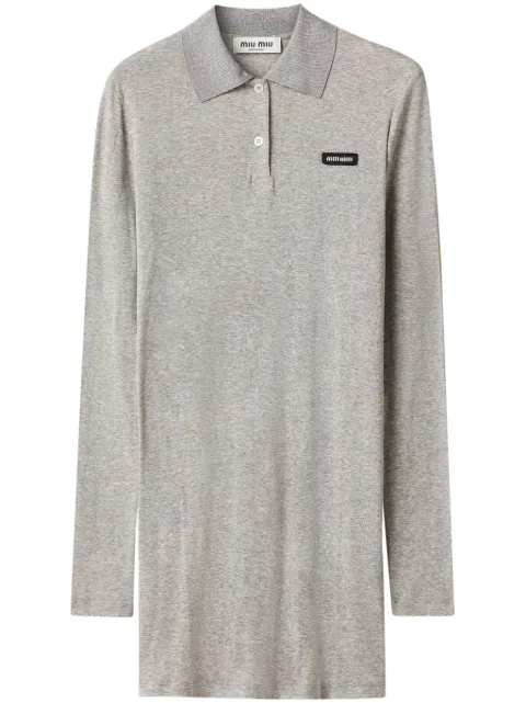 Miu Miu ribbed-knit mini dress Grey MJA891SOOO133O