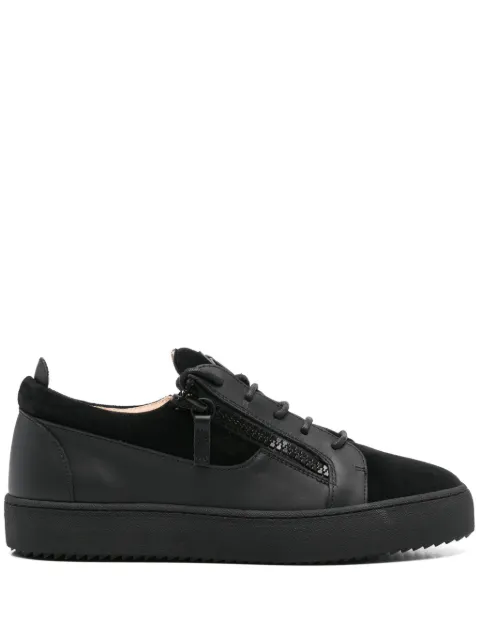 Giuseppe Zanotti Frankie double-zip low-top sneakers Black RU40037001