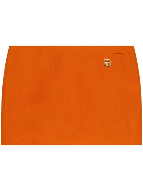 Givenchy 4G-motif mini skirt Orange BW40WB15M3