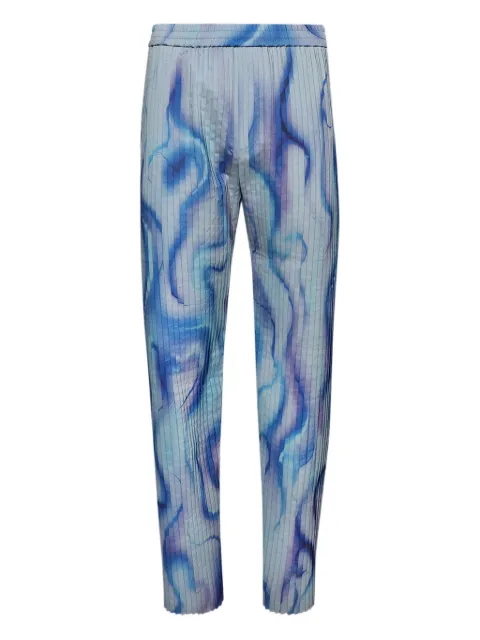 Casella Meyer pleated all-over print trousers Blue VIPTPPAH