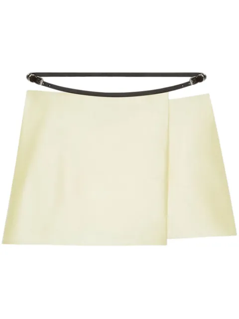 Givenchy satin mini skirt Yellow BW40U11YG0155