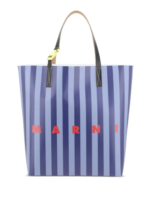 Marni striped tote bag Blue SHMQ0037Q0P8210
