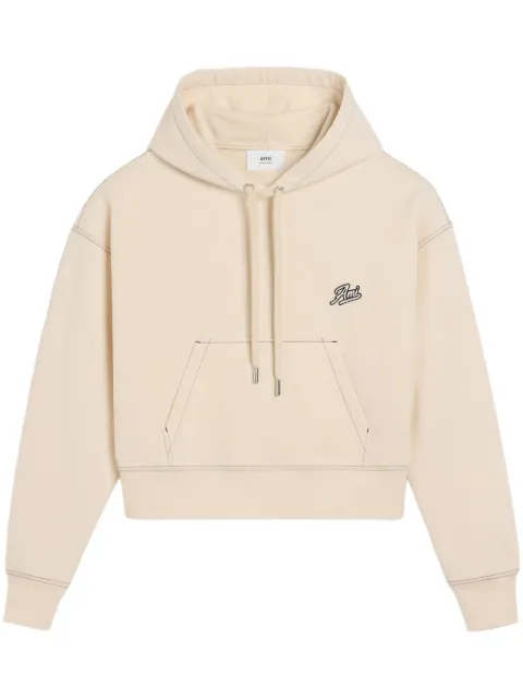 AMI Paris Ami Signature hoodie Neutrals E25HSW229JE0098
