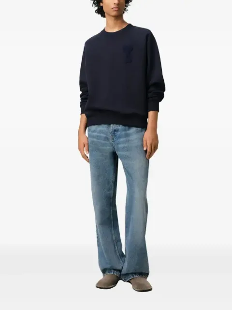 AMI Paris Ami de Coeur sweatshirt Blue E25USW055747