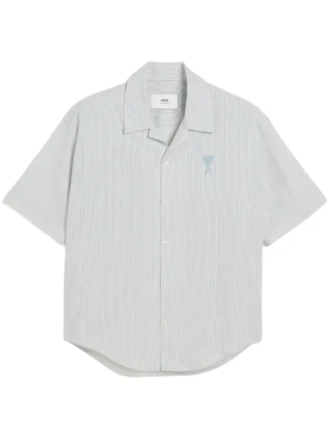 AMI Paris camp-collar short-sleeve shirt White E25HSH292CO0113