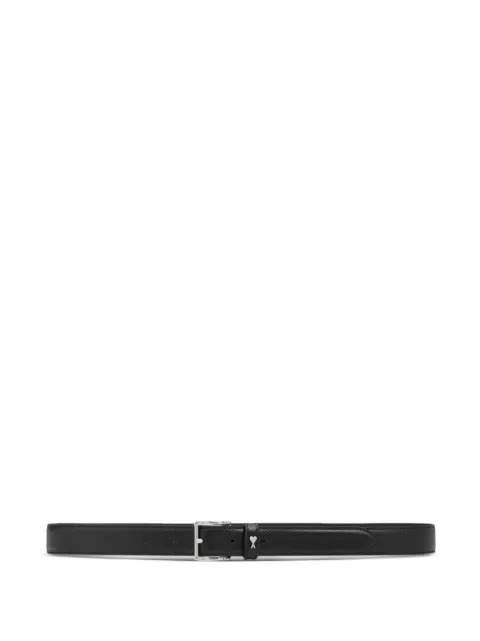AMI Paris Paris Paris leather belt (25mm) Black H26UBL029AL0104