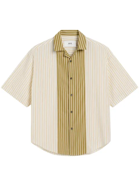 AMI Paris camp-collar shirt White E25HSH286CO0109