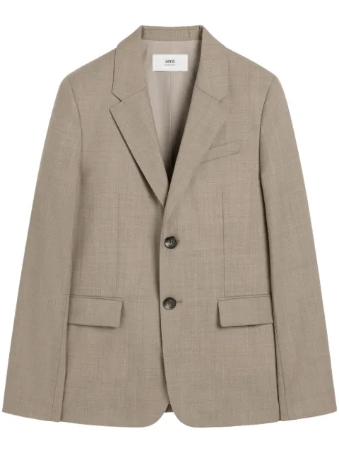 AMI Paris wool blazer Neutrals E25HBV008WV0043