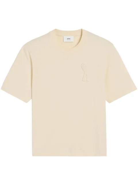 AMI Paris Ami de Coeur patch T-shirt White E26HTS055726