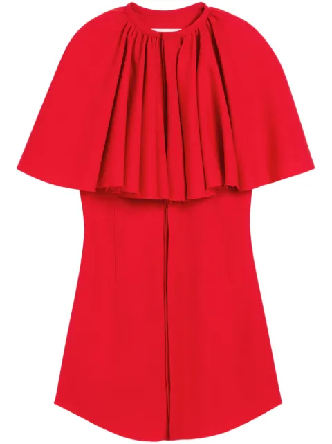 AMI Paris ruffled mini dress Red E25FDR053WV0068