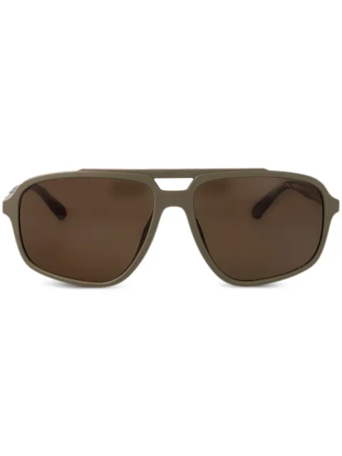 Emporio Armani navigator-frame sunglasses Neutrals 0EA4236U543773
